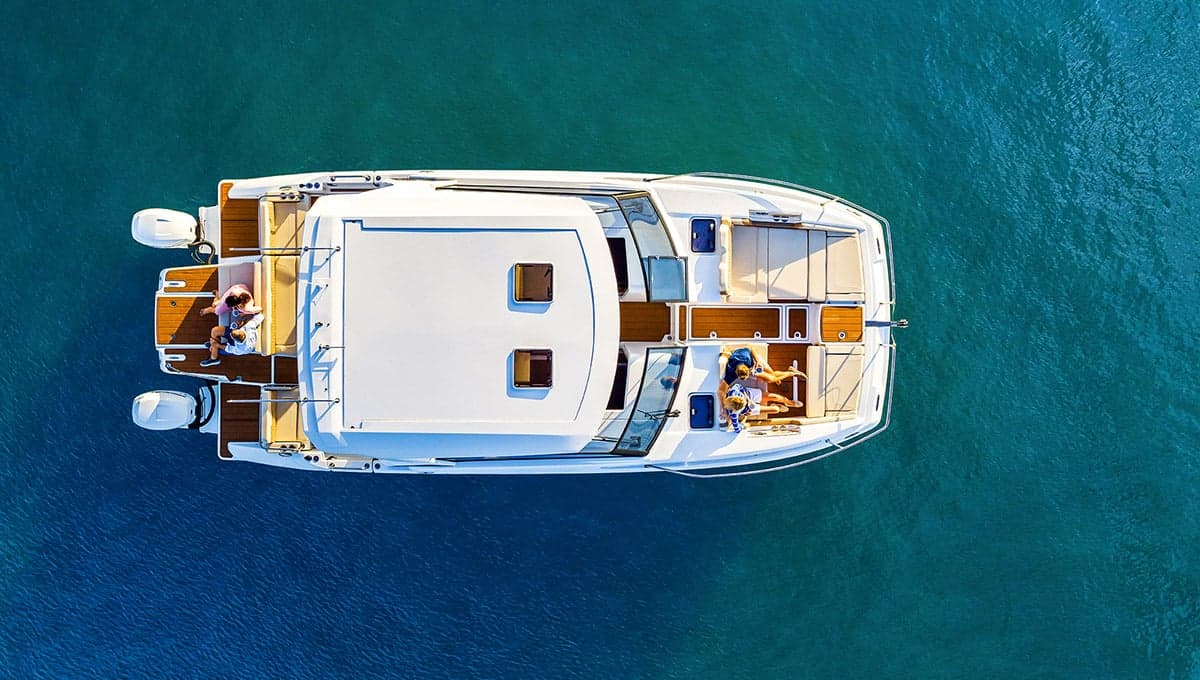 Vista cenital del Aquila 36 Sport