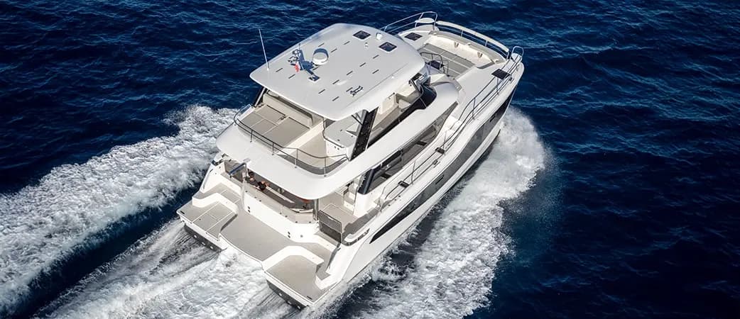 Aquila 46 Yacht visto desde el aire