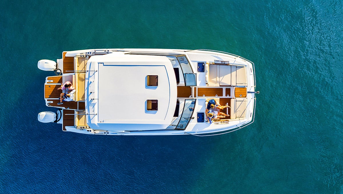 Vista cenital del Aquila 36 Sport
