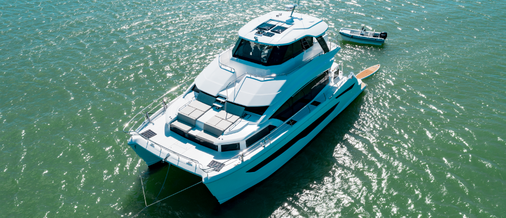 Aquila 54 Yacht visto desde el aire